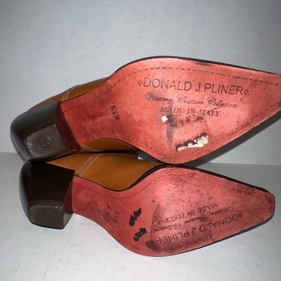 HOST PICK‼️DONALD J. PLINER Cha STAR Western Boot Brown Leather Shoe Boot 🌟 - Picture 10 of 14